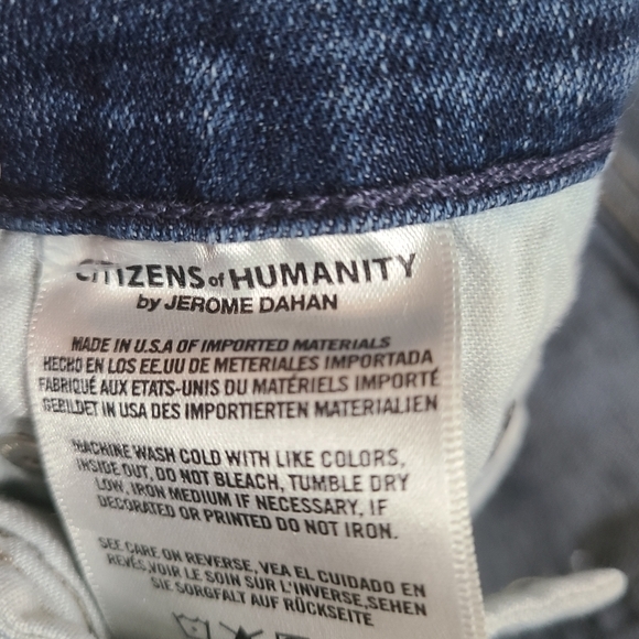 CITIZENS OF HUMANITY Rocket High Rise Skinny Distressed Jeans Size 29 - Picture 11 of 13